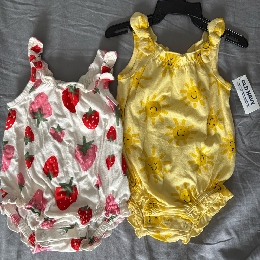 Baby Romper Set - Sunshine & Strawberry